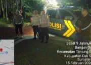 Polsek Tanjung Morawa Gelar Patroli Blue Light Antisipasi Genk Motor dan Gangguan Kamtibmas