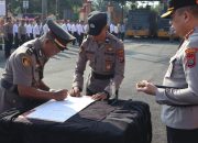 Kapolresta Deli Serdang Pimpin Sertijab Kasat Tahti, Kapolsek Biru-Biru dan Kaposek Pantai Labu.