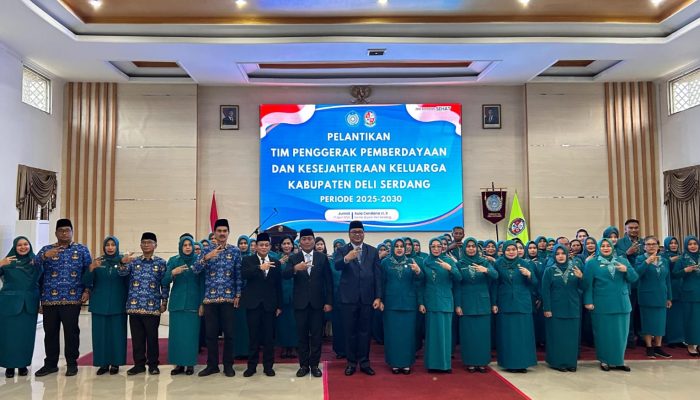 Pengurus TP PKK Deli Serdang Periode 2025-2030 Dilantik, Bupati Tekankan Sinergi hingga Kecamatan