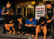 Gencar Patroli 3C, Polresta Deli Serdang amankan empat remaja diduga   hendak Tawuran