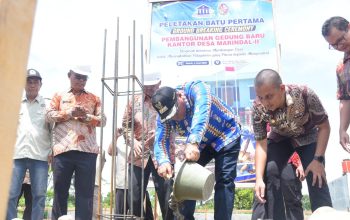 Bupati Apresiasi Pembangunan Kantor Desa Marindal II Berbasis Swadaya Masyarakat