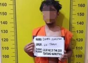 Miliki Sabu dan Coba Kabur, Seorang Pria dibekuk Satresnarkoba Polresta Deli Serdang dan  Polsek Pagar Merbau