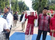 Bupati dan Wabup Ikuti  upacaraHUT Kemerdekaan Ke 81 RI ,  Bersama jajaran  forkopimda  Di Lapangan Alun Alun   Pengkab